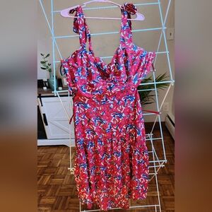 Fashion to figure, size 2, tie shoulder straps, cut out back